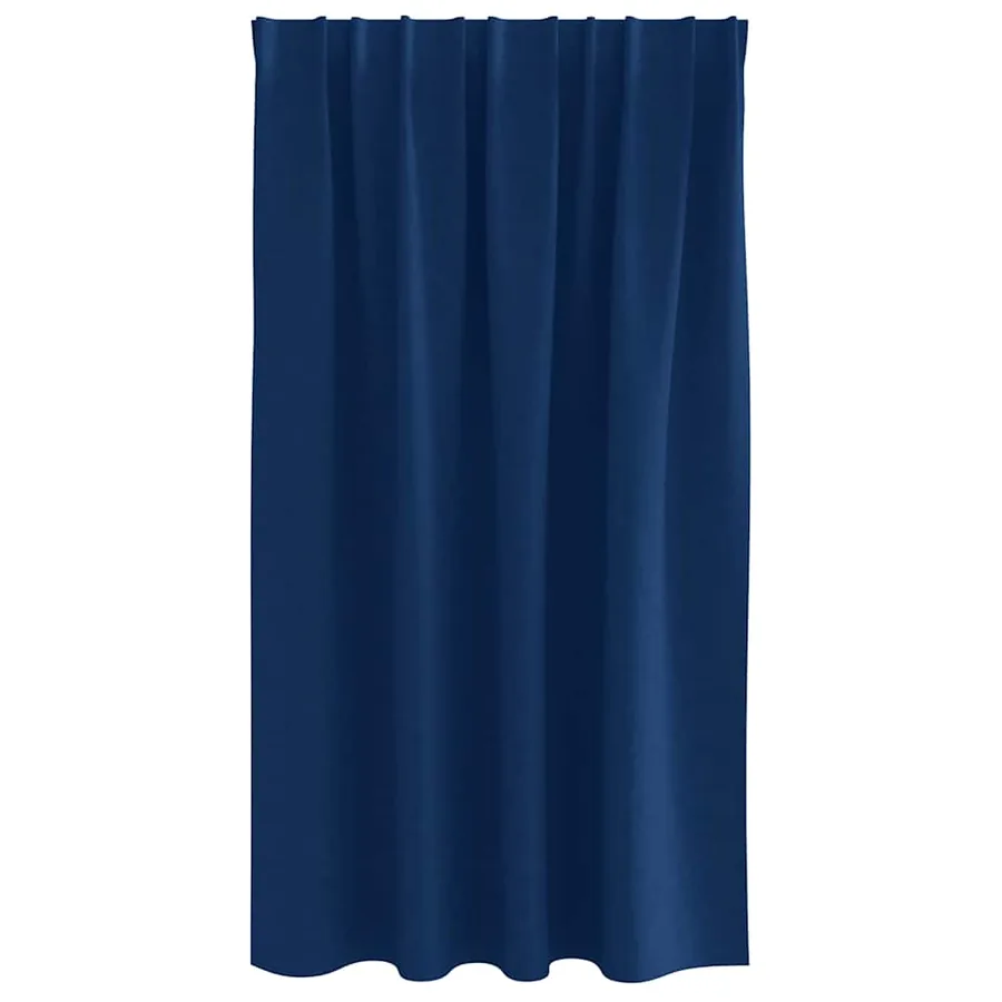 Rideaux occultants avec anneaux 2 pcs Bleu foncé 140 x 140 cm - 4