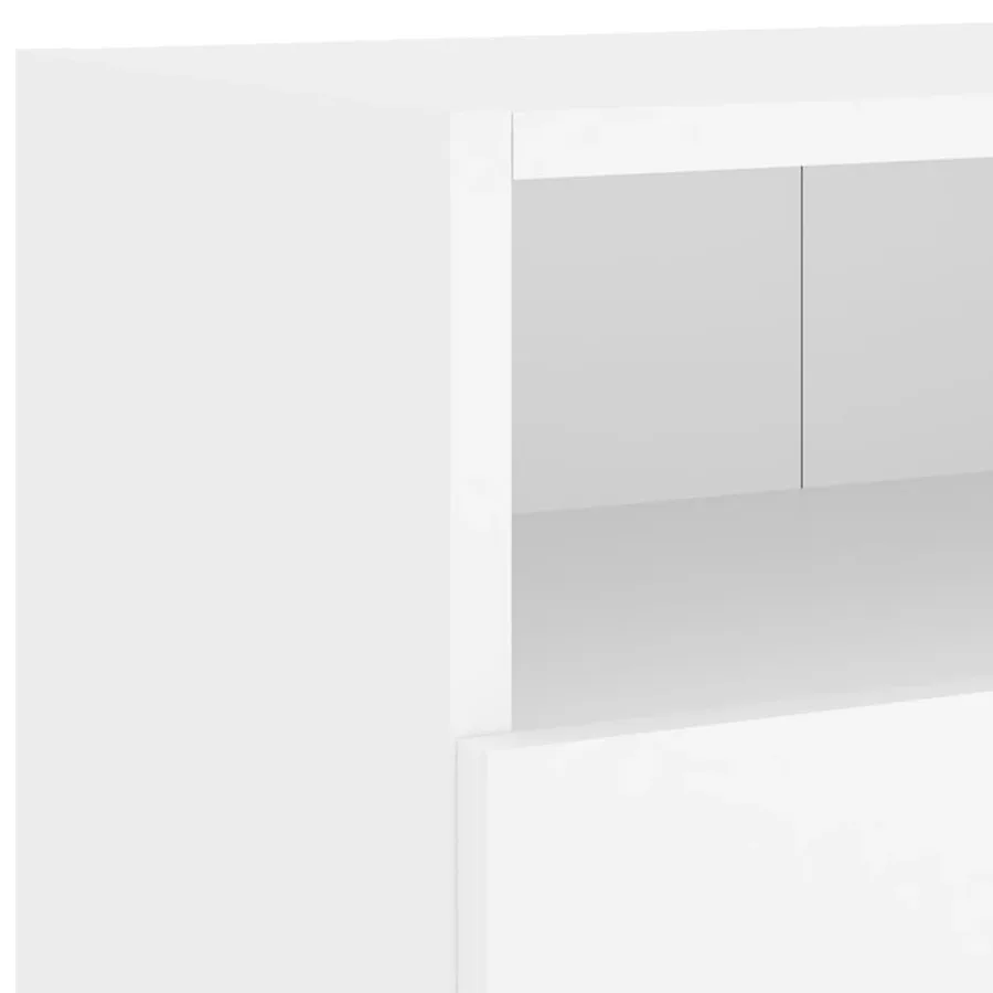 Meubles TV muraux 2 pcs blanc 100x30x30 cm bois d'ingénierie - 10