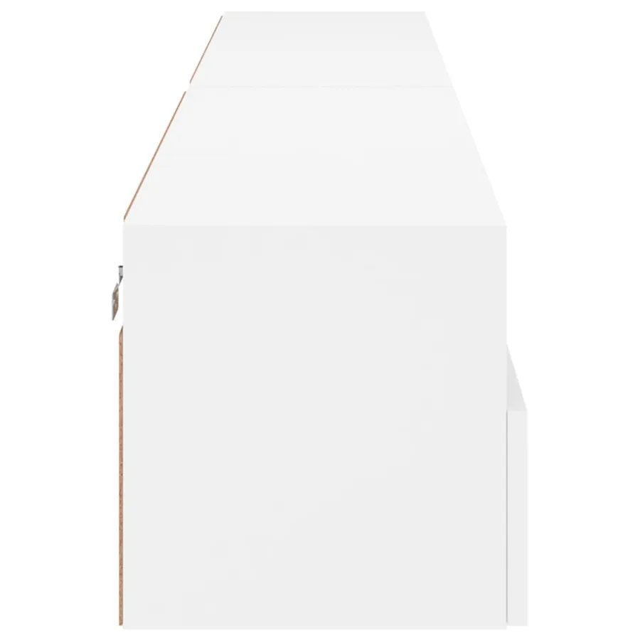 Meubles TV muraux 2 pcs blanc 100x30x30 cm bois d'ingénierie - 8