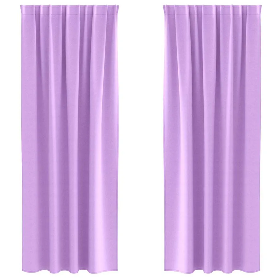 Rideaux occultants avec anneaux 2 pcs Violet 225 x 140 cm - 2
