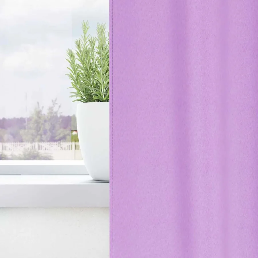 Rideaux occultants avec anneaux 2 pcs Violet 225 x 140 cm - 3