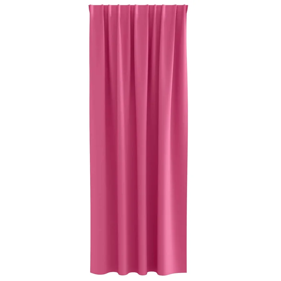 Rideaux occultants avec anneaux 2 pcs Rose vif 225 x 140 cm - 4