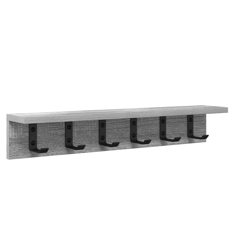 Porte-manteau mural Gris Sonoma 60 x 10,5 x 10,5 cm - 2