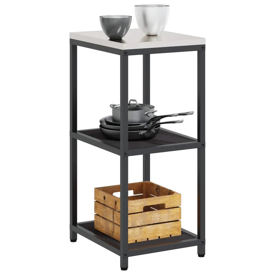 Rangement de cuisine HATTEM Noir 40 x 50 x 92 cm Acier - 3