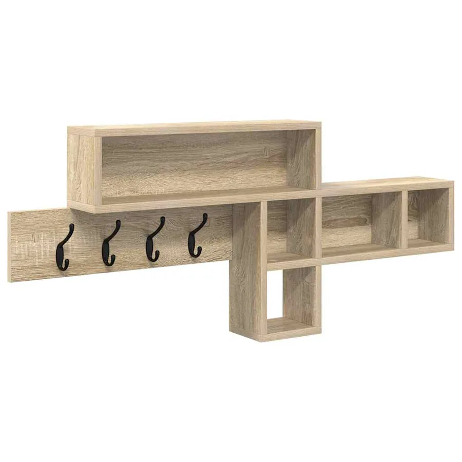 Porte-manteau mural Chêne Sonoma 100 x 12 x 43,5 cm - 2