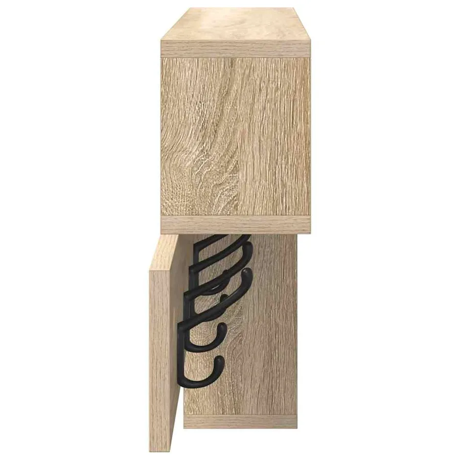 Porte-manteau mural Chêne Sonoma 100 x 12 x 43,5 cm - 6