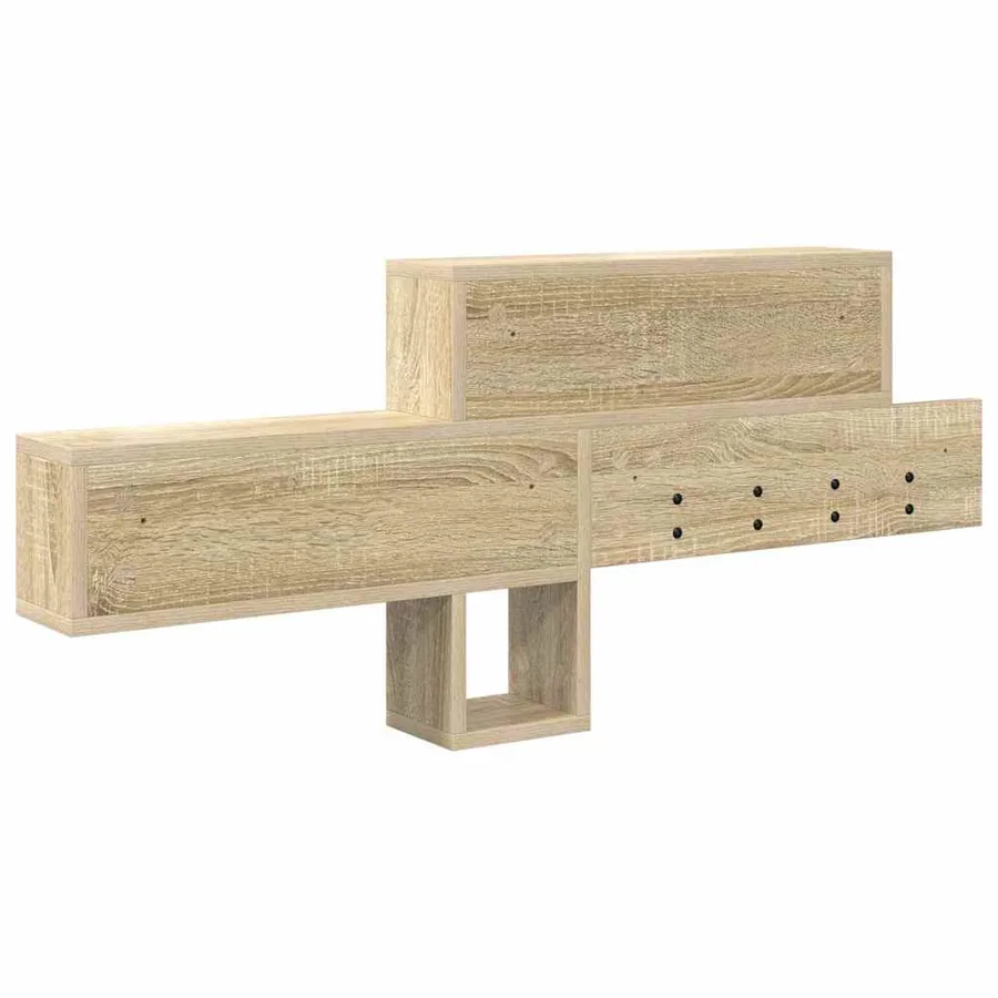 Porte-manteau mural Chêne Sonoma 100 x 12 x 43,5 cm - 7