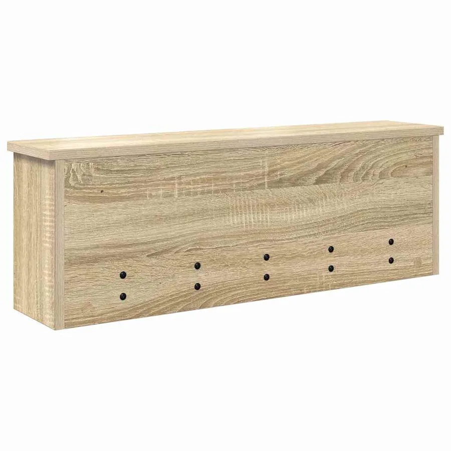 Porte-manteau mural avec étagère Chêne Sonoma 75 x 16 x 26 cm - 7