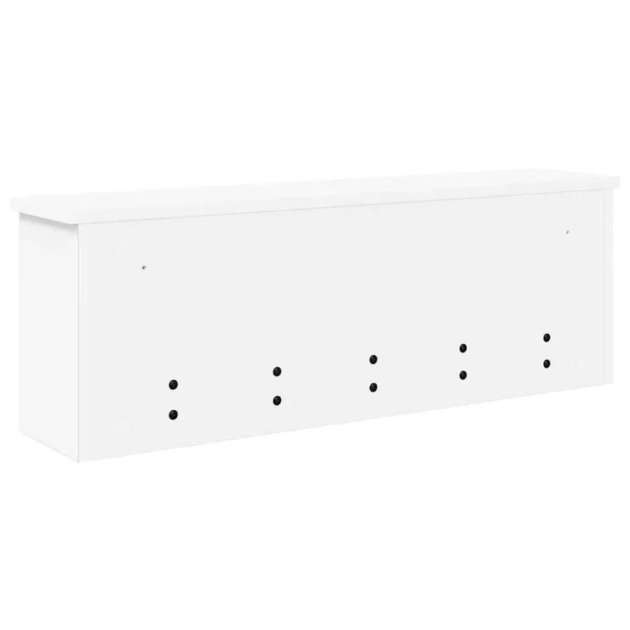 Porte-manteau mural Blanc 75 x 16 x 26 cm Bois d'ingénierie - 7