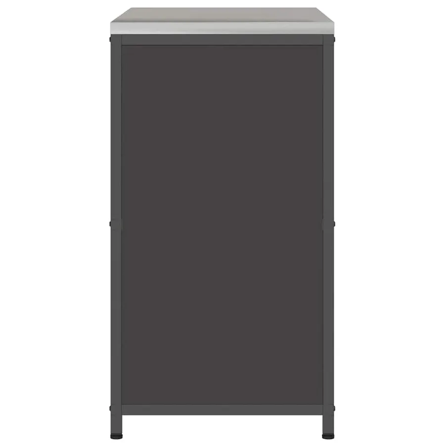 Rangement de cuisine HATTEM Noir 90 x 50 x 92 cm Acier - 8