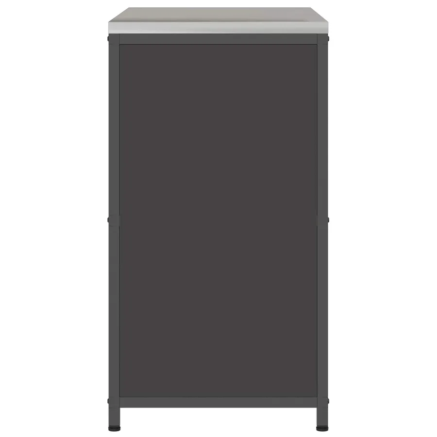 Rangement de cuisine HATTEM Noir 90 x 50 x 92 cm Acier - 9