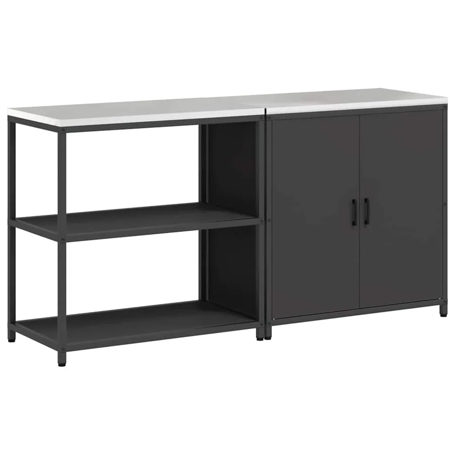 Ensemble de rangement cuisine HATTEM 2 pcs Noir - 2