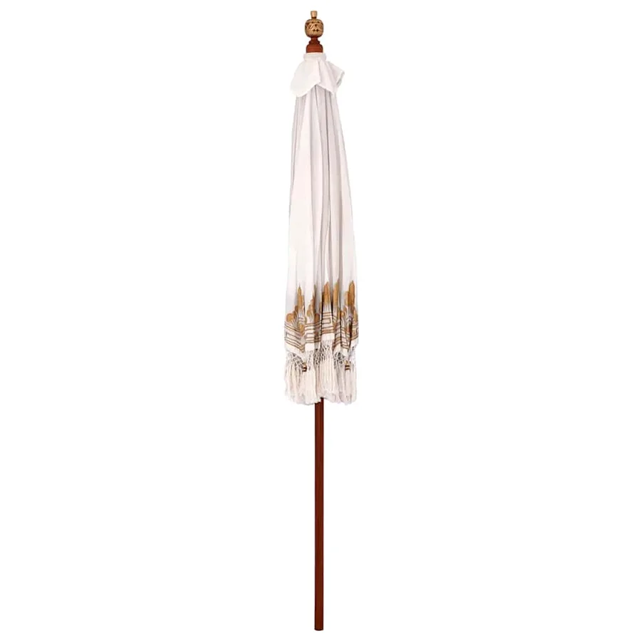 Parasol balinais Crème 215 x 215 x 260 cm - 4
