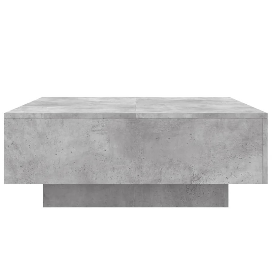 Table basse gris béton 80x80x31 cm bois d'ingénierie - 5