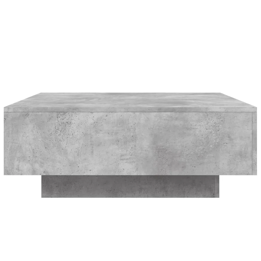Table basse gris béton 80x80x31 cm bois d'ingénierie - 6