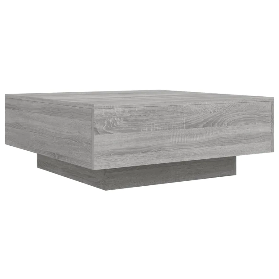 Table basse sonoma gris 80x80x31 cm bois d'ingénierie - 7