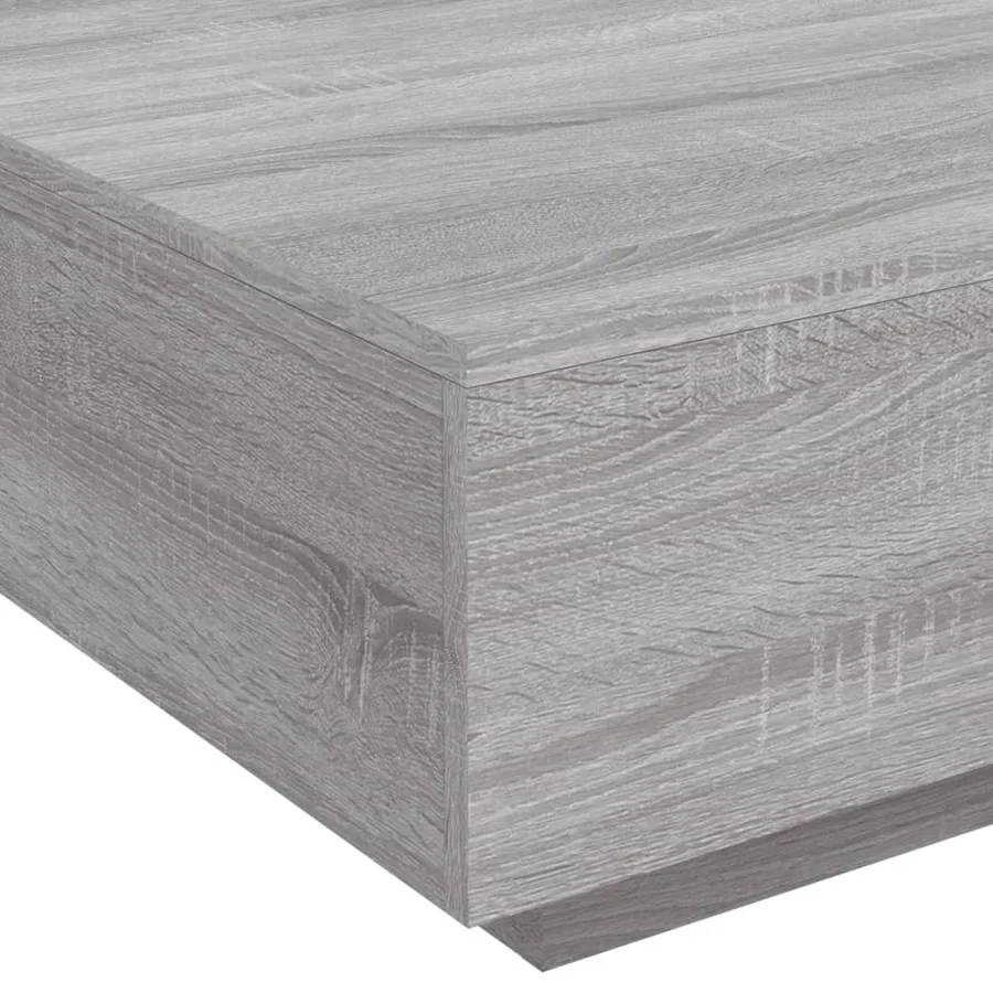 Table basse sonoma gris 80x80x31 cm bois d'ingénierie - 8