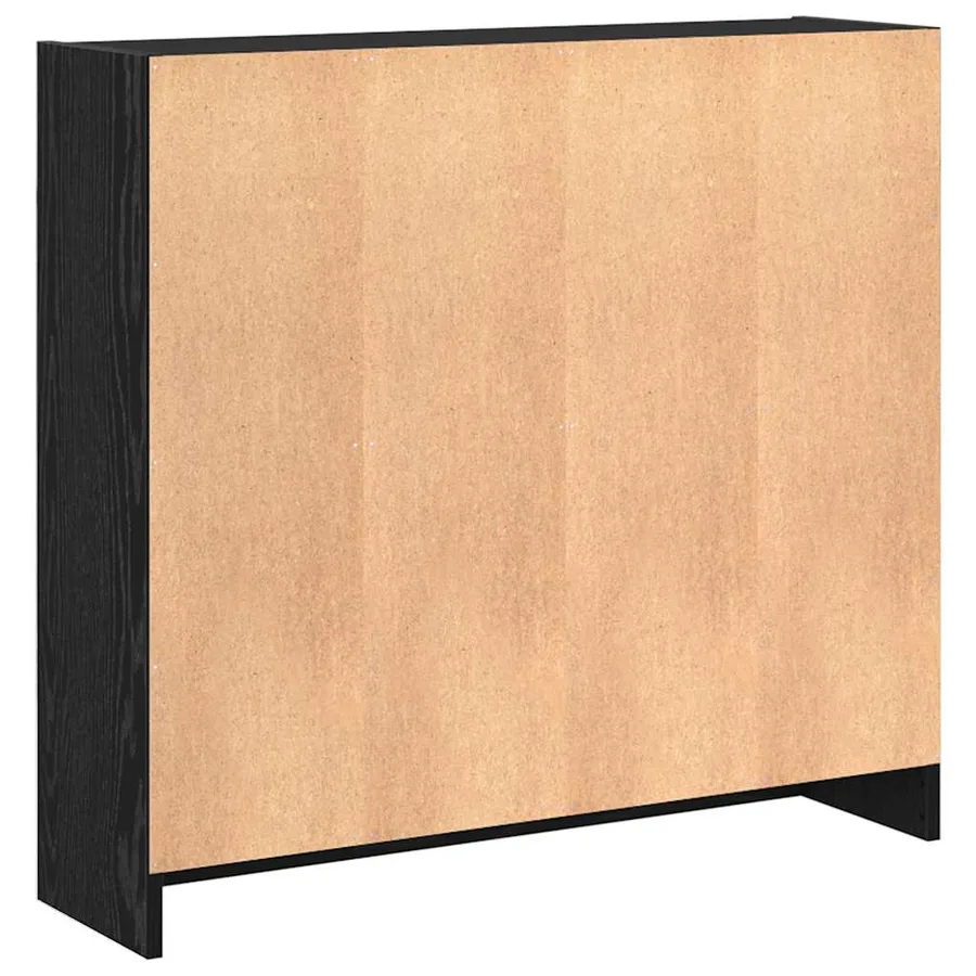 Étagère Chêne noir 80 x 24 x 76 cm Bois d'ingénierie - 7
