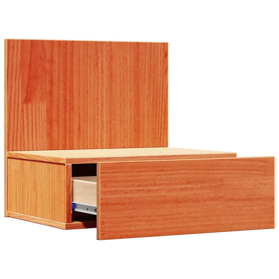Table de chevet Brun cire 42 x 32,5 x 40 cm Bois massif en pin - 5