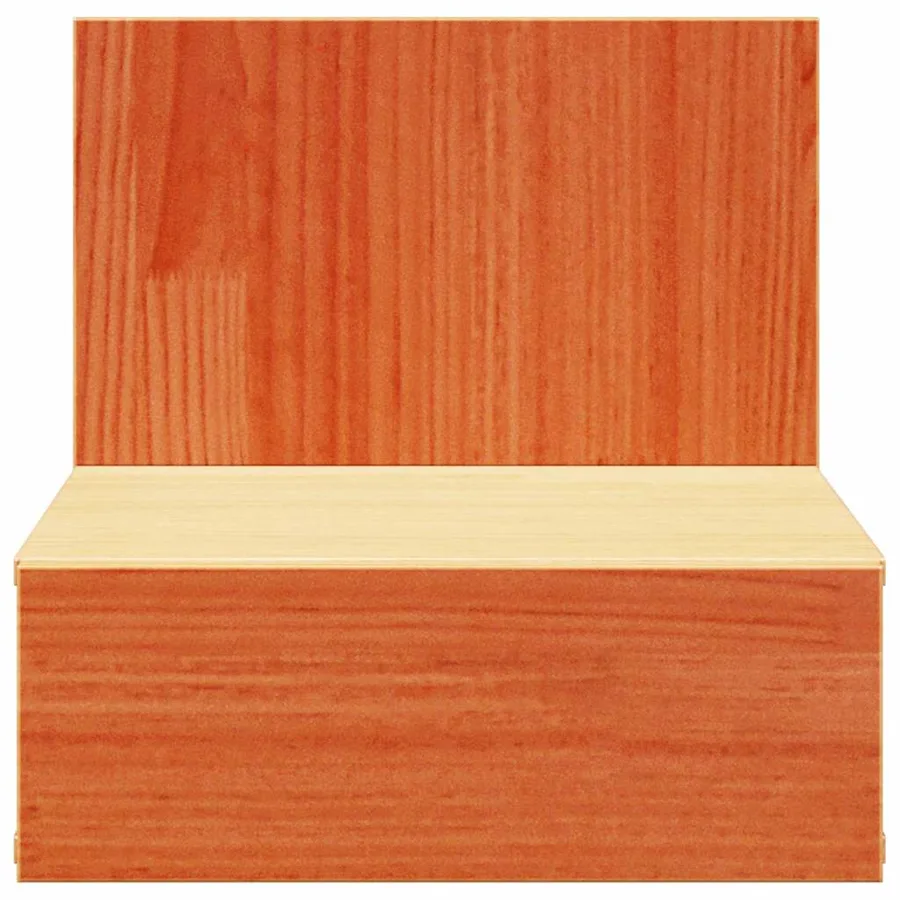 Table de chevet Brun cire 42 x 32,5 x 40 cm Bois massif en pin - 6