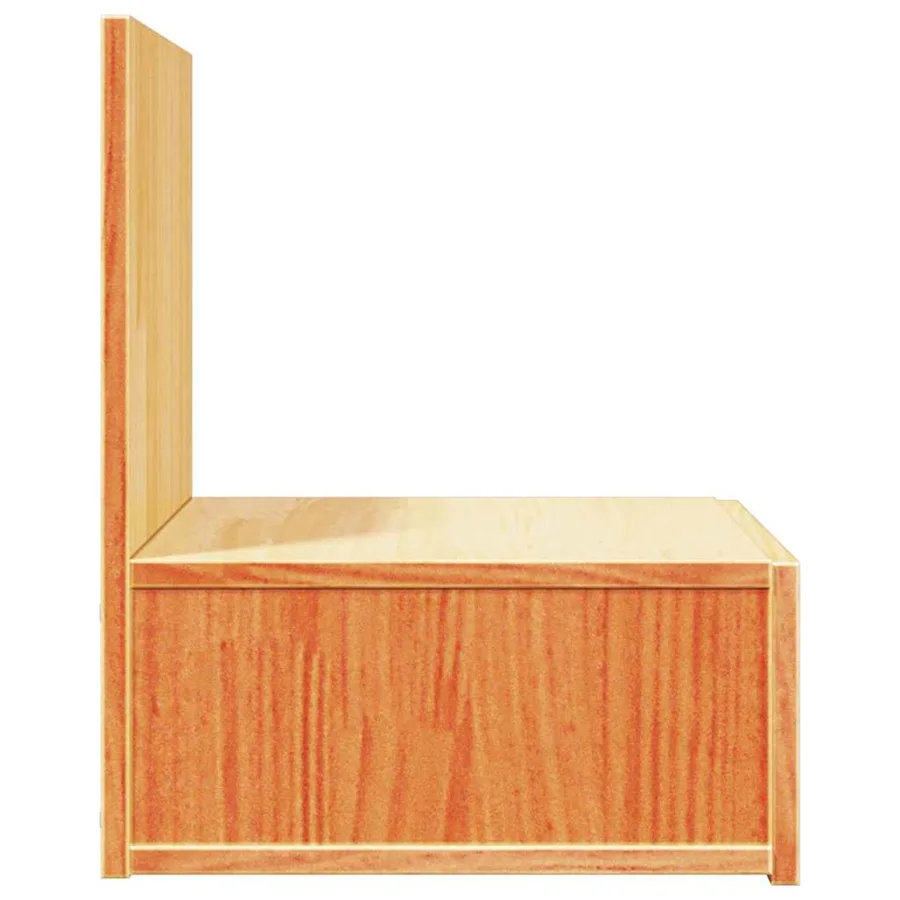Table de chevet Brun cire 42 x 32,5 x 40 cm Bois massif en pin - 7
