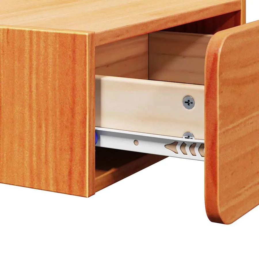 Table de chevet avec tiroir 2 pcs Brun cire 39 x 34 x 16,5 cm - 11