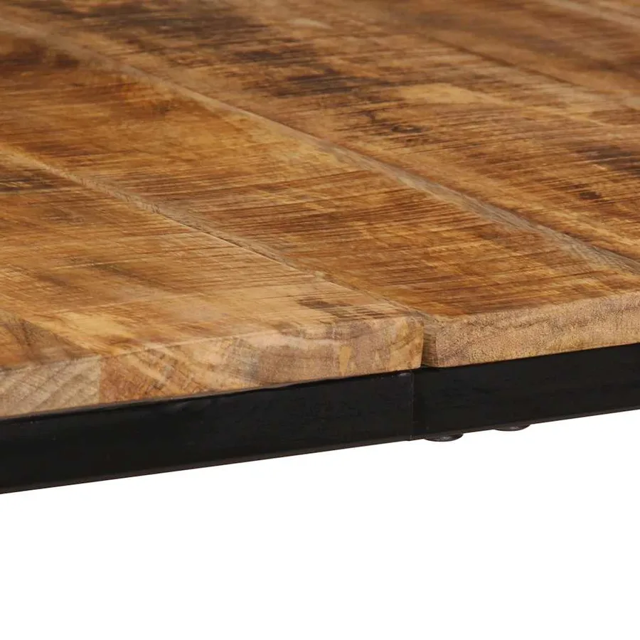 Table à manger 200x100x75 cm bois de manguier massif brut - 6