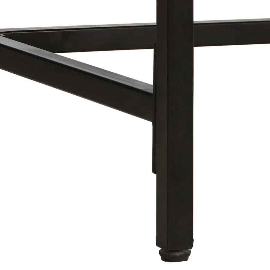 Table à manger 200x100x75 cm bois de manguier massif brut - 7