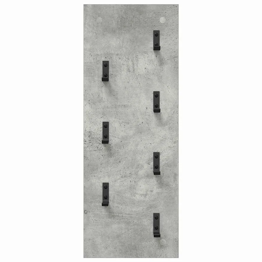 Porte-manteau mural Montage mural Gris béton 30 x 1,5 x 80 cm - 5