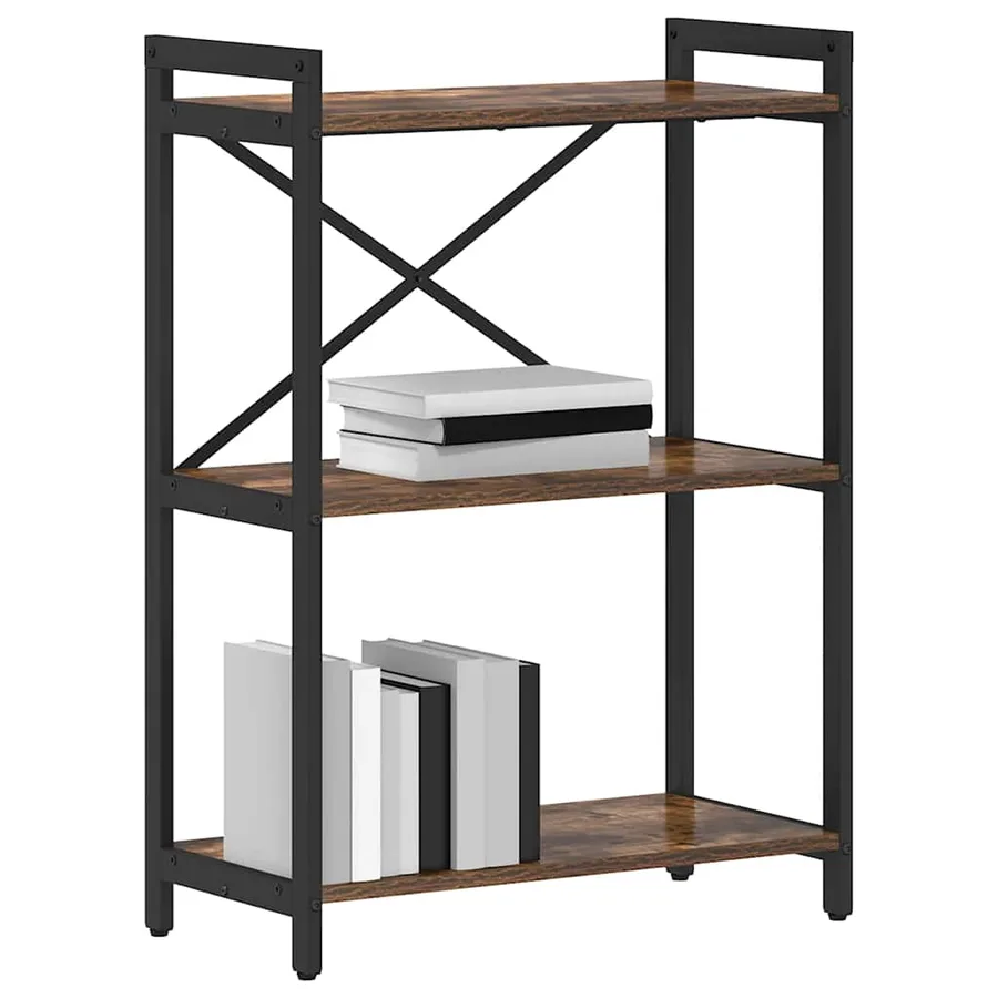 Étagère Chêne fumé 60 x 30 x 85 cm Bois d'ingénierie - 3
