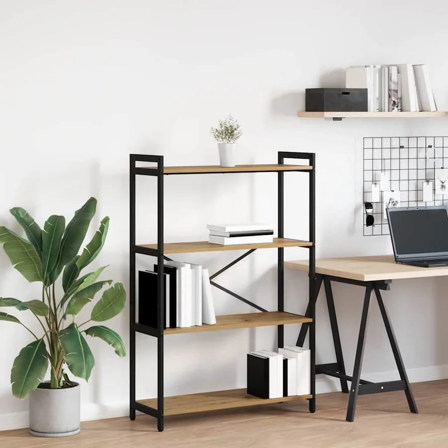 Étagère 80 x 30 x 120 cm Bois d'ingénierie Chêne artisanal