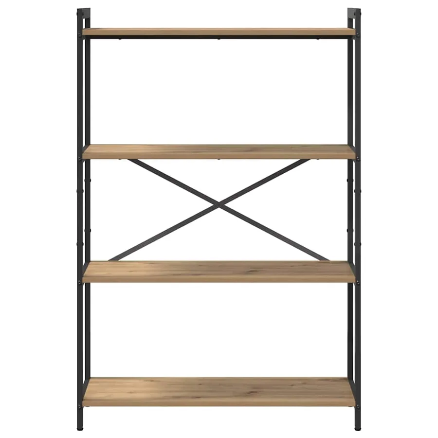 Étagère 80 x 30 x 120 cm Bois d'ingénierie Chêne artisanal - 5
