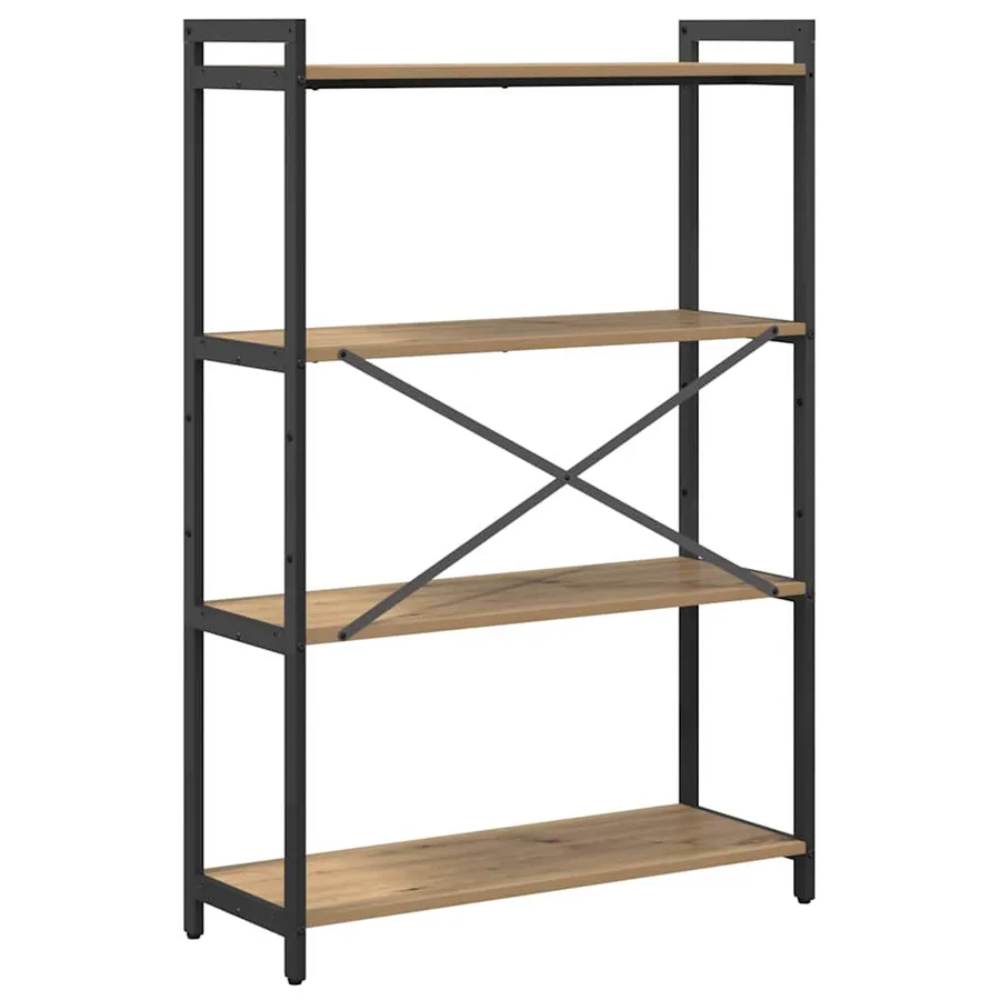 Étagère 80 x 30 x 120 cm Bois d'ingénierie Chêne artisanal - 7