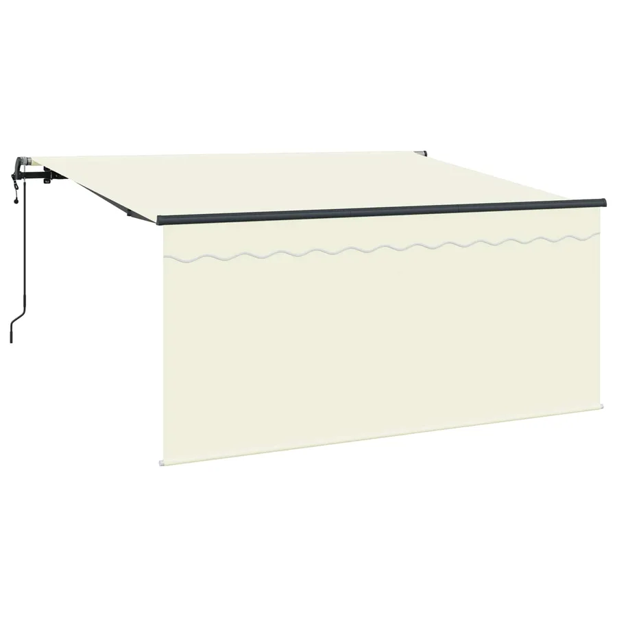 Auvent Rétractable Crème 300 x 200 cm tissu - 2