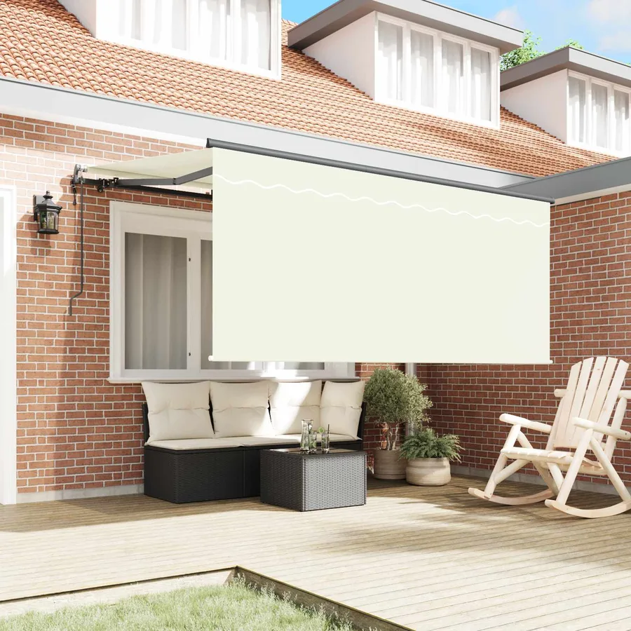 Auvent Rétractable Crème 300 x 200 cm tissu - 3