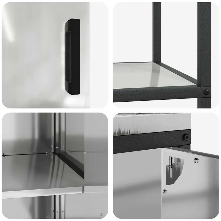 Ensemble de rangement cuisine HATTEM 3 pcs Argenté - 13