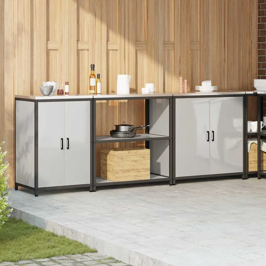 Ensemble de rangement cuisine HATTEM 3 pcs Argenté - 4