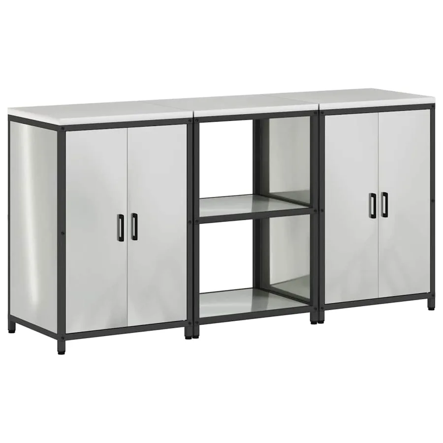 Ensemble de rangement cuisine HATTEM 3 pcs Argenté - 2