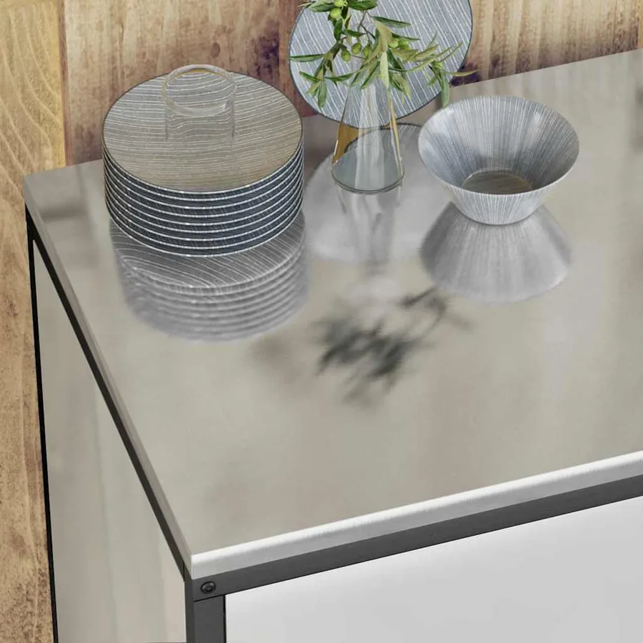 Ensemble de rangement cuisine HATTEM 3 pcs Argenté - 5