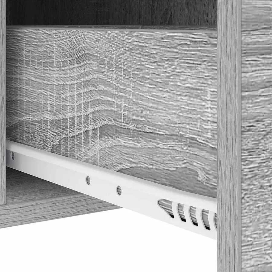 Cabinet de chevet avec tiroir 2 pcs Gris Sonoma 30 x 48 x 61 cm - 11