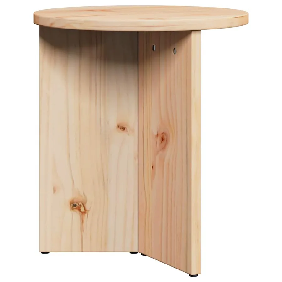 Table basse 2 pcs Naturel Bois de pin massif - 5