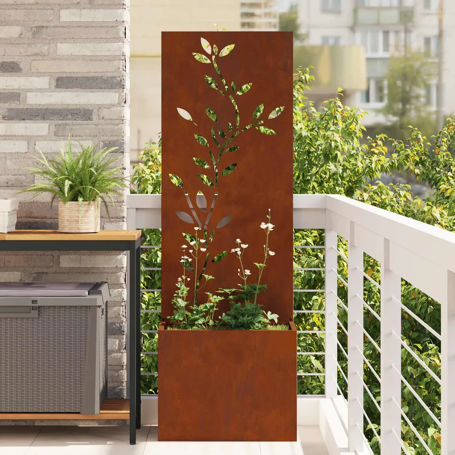 Écran de confidentialité de jardin Rouillé 50 x 32 x 150 cm
