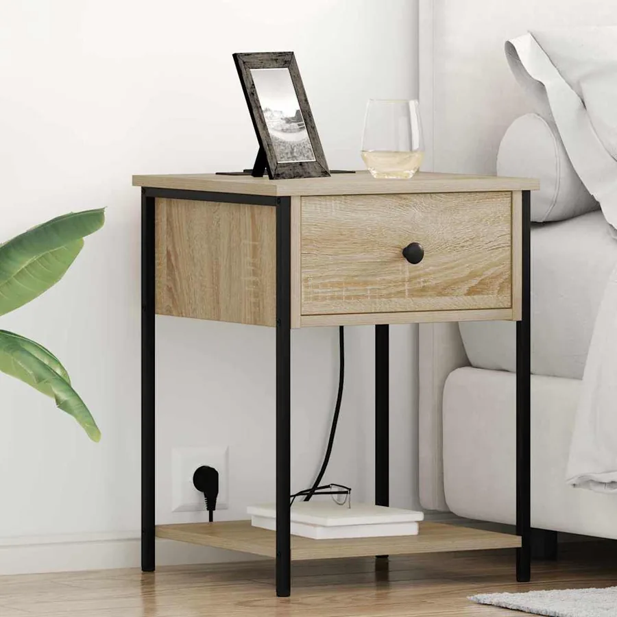 Cabinet de chevet avec tiroir Chêne Sonoma 42 x 41 x 56 cm