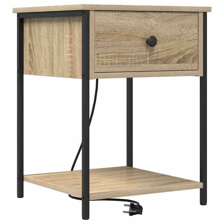 Cabinet de chevet avec tiroir Chêne Sonoma 42 x 41 x 56 cm - 2