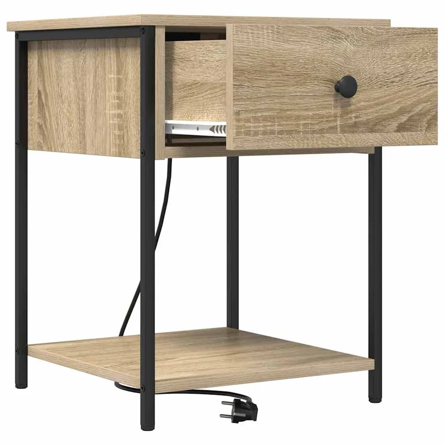 Cabinet de chevet avec tiroir Chêne Sonoma 42 x 41 x 56 cm - 5