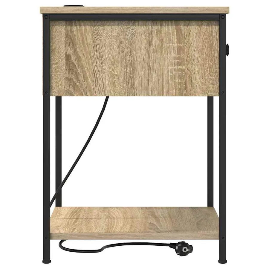 Cabinet de chevet avec tiroir Chêne Sonoma 42 x 41 x 56 cm - 7
