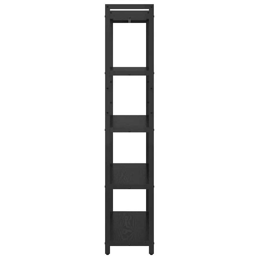 Étagère Chêne noir 80 x 30 x 155 cm Bois d'ingénierie - 6