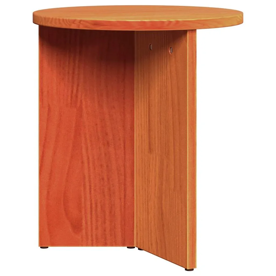 Table basse 2 pcs Brun cire Bois de pin massif - 5