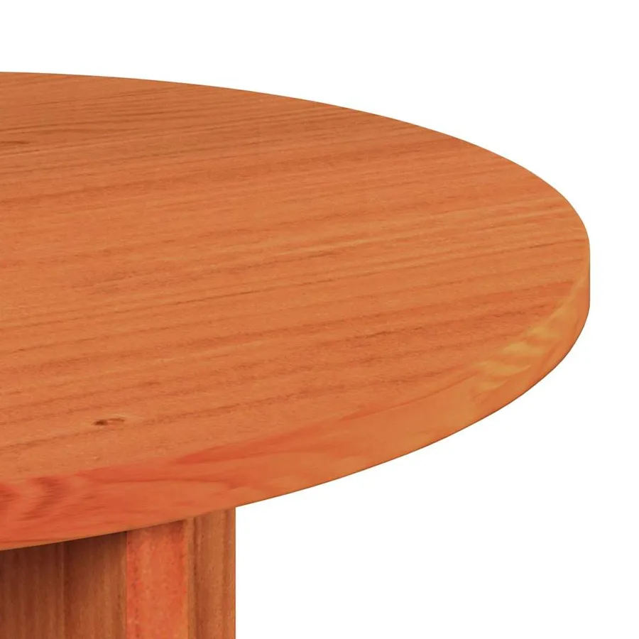 Table basse 2 pcs Brun cire Bois de pin massif - 7