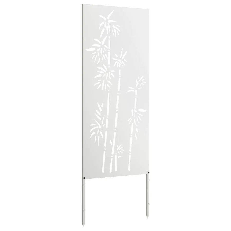 Écran de confidentialité de jardin Floral Blanc 50 x 140 cm - 5